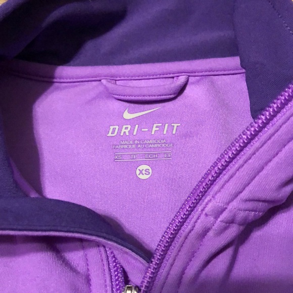 Nike Dri Fit Full Zip Purple Jacket XS - Picture 5 of 6